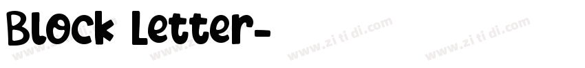 Block Letter字体转换